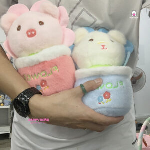 Hoa Bông Gấu Bông Heo Dễ Thương HP103 - HAPPY BEAR