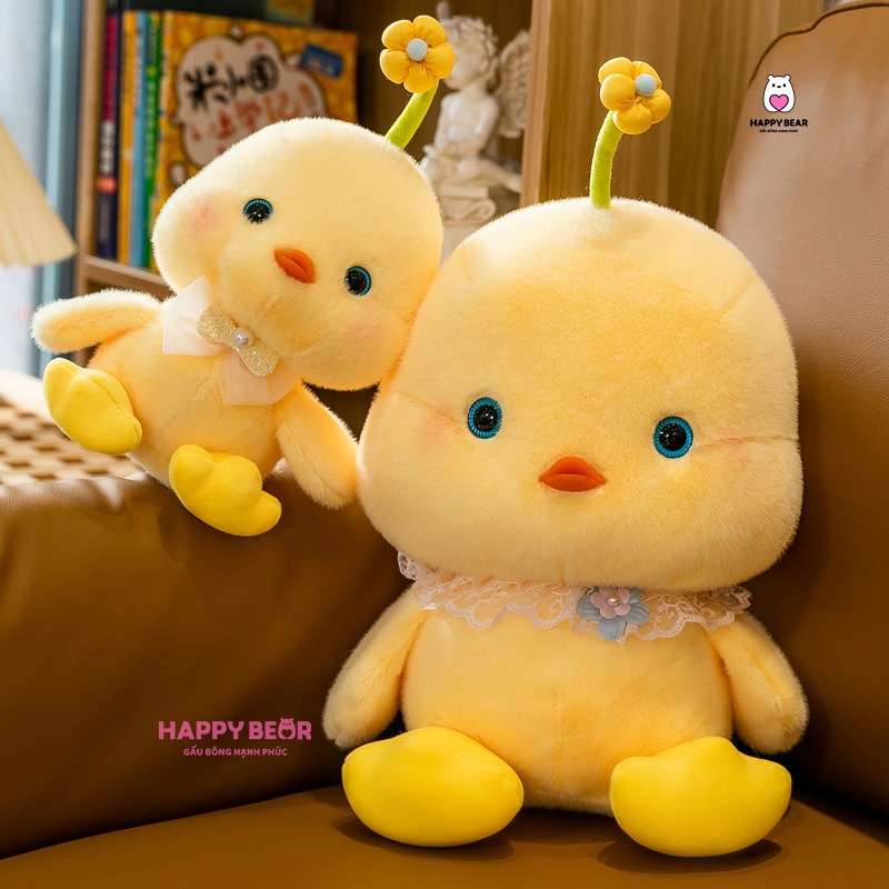 Gấu Bông Vịt Vàng Đội Hoa HP171 - HAPPY BEAR