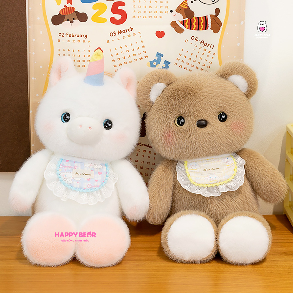 Gấu Bông Cún Lông Kim Dễ Thương HP173 - HAPPY BEAR